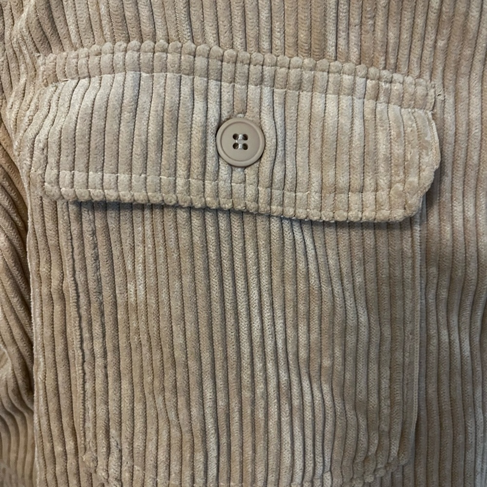 Corduroy Reversible Plaid Shacket - Picture 4 of 7